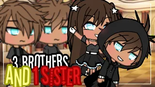 ✨• 3 Brothers and 1 Sister •✨| Glmm | Gacha life mini movie |