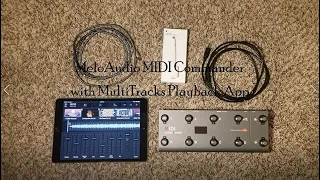 MeloAudio MIDI Commander with MultiTracks Playback and Music Stand