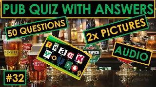 #32 Pub Quiz. Music, Picture and Connection rounds