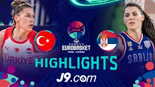 Turkey 🇹🇷 vs Serbia 🇷🇸 | J9 Highlights | FIBA #EuroBasketWomen 2023