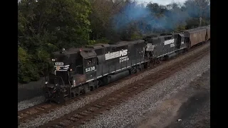 GP38-2 Highhood pair puts on a smoke show