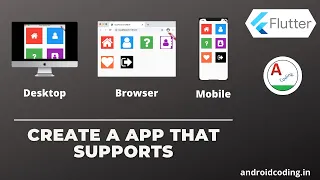 Flutter : Create a app that works on all desktop, web & mobile ?? | Added Subtitles | flutter coding