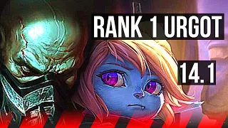 URGOT vs POPPY (TOP) | Rank 1 Urgot, 11/2/5, 400+ games, Dominating | KR Master | 14.1