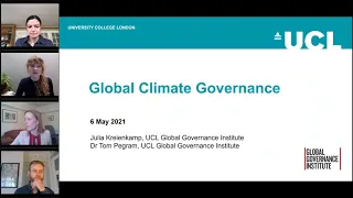 GLOBE Webinar: Julia Kreienkamp and Tom Pegram - Global Climate Governance