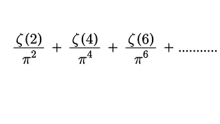 A nice infinite sum