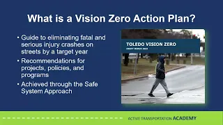 Active Transportation Academy - Creating a Vision Zero Action Plan Training Part 1