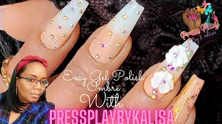 Easy Pink & White Ombré with Gel Polish-No Airbrush! No Pigments! No Sponge!|Press Play by Kalisa