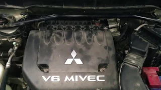 Удаление катализаторов на Mitsubishi Outlander XL 3L V6, замена на пламегасители Tofris в Тольятти