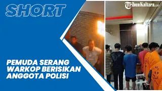 Viral Video Gerombolan Pemuda Serang Warkop di Makassar yang Kebetulan Berisikan Anggota Polisi