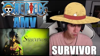 LUFFY WILL BE KING OF PIRATES!! | [ONE PIECE AMV] - SURVIVOR | Reaction