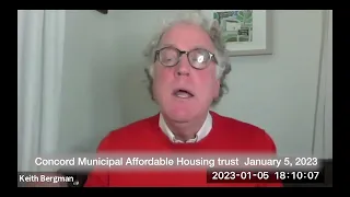 Concord Municipal Affordable Housing Trust   January 5, 2023