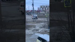 UAZ Bukhanka ambulance with siren yelp