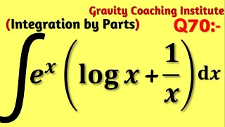 Q70 | Integrate ∫e^x (log⁡x+1/x)dx | Integration of e^x (log⁡x+1/x) dx | Integral of e^x (log⁡x+1/x)