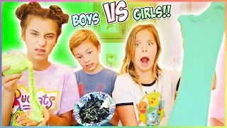 Boys VS Girls!! 5 DOLLAR SLIME CHALLENGE!!