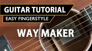 Way Maker | Easy FingerStyle Guitar Tutorial