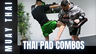 33 Different Muay Thai Pad Combinations