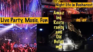 Nightlife of Old town in Bucharest || Old town night life