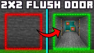 🦅 Minecraft Bedrock 1.20 | Easy 2x2 Flush Piston Door Tutorial!