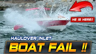 ONE MISTAKE AND BOAT TAKES ON GALLONS OF WATER AT HAULOVER INLET !! | BOAT ZONE