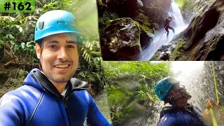 Climbing a Waterfall inside Jungle