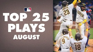 Top 25 MLB Plays of The Month (August) | Slam Diego, Mookie Betts and more! (MLB Highlights)