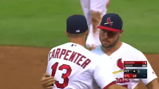 St. Louis Cardinal fans giving standing ovations