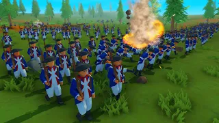 1,000 Minutemen Soldiers March to BATTLE! - Rise of Liberty: Battle Simulator