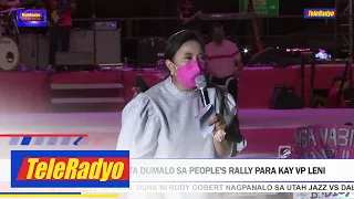 Libo-libong tagasuporta dumalo sa People's Rally para kay VP Leni | TELERADYO BALITA (25 April 2022)