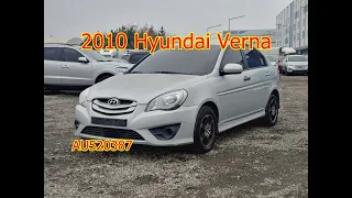 2010 Hyundai Verna used car inspection for export (AU520387),carwara 카와라 베르나 수출