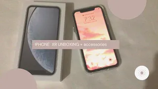 iphone xr unboxing + accessories  2021 🇵🇭 philippines