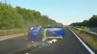 Car Flips Over Three Times After Road Rage Incident