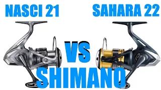 Shimano Sahara 22  против Nasci 21