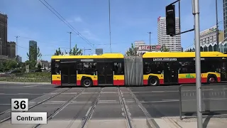 Tramwaje Warszawa 2023 Linia 36