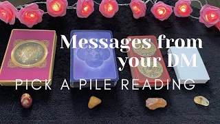 💌 Messages from your DM 💖✨ Pick a Pile reading - 🔮 18+ imagery (twin flame, soulmate) Timeless ❤