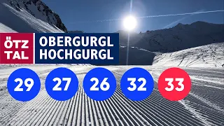 Ski Obergurgl • Blue 29, 27, 26, 32, 33 • 7km long! [4K]