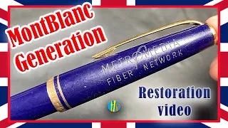 MONTBLANC GENERATION Fountain Pen Restoration - How to remove Engraving