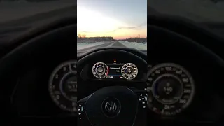 VW Tiguan 2.0TSi 0-100 acceleration, разгон