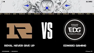 RNG vs. EDG | Worlds 2021 Четвертьфинал День 2 | Royal Never Give Up vs. Edward Gaming | Игра 1