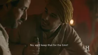 Vikings S05E05 - Bjorn eats dinner with Ziyadat Allah