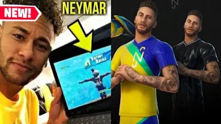 NEYMAR REACTS TO NEYMAR SKIN AND EMOTE IN FORTNITE! - FORTNITE SEASON 6