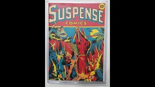 Continental 1944 SUSPENSE COMICS #3 Alex Schomburg Facsimile Golden Age Comic Book KEY (Peek Inside)