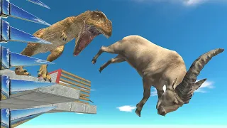 Run away from Carcharodontosaurus - Animal Revolt Battle Simulator