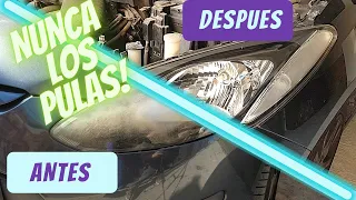 HOW to restore the HEADLIGHTS WITHOUT TOOLS *EASY and FAST *EVERYTHING you need to KNOW*