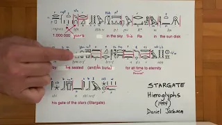 Stargate Movie Hieroglyphs - Translation