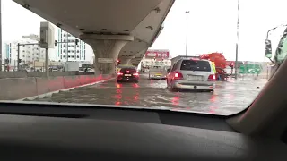 Heavy rain in sharjah