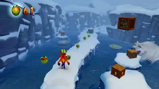 Crash Bandicoot N. Sane Trilogy Arctic Antics Remake Walkthrough