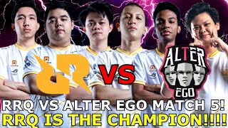 SUMPAH MAU NANGIS NONTON MATCH KALI INI! RRQ IS THE CHAMPION OF MPL! RRQ VS ALTER EGO MATCH 5 MPL!