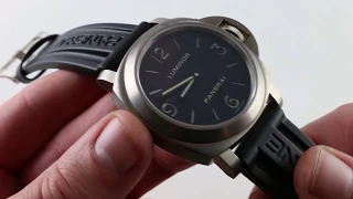 Pre-Owned Panerai Luminor Base PAM 176 Luxury Watch Review