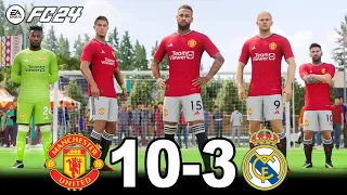 FC 24 VOLTA -  MESSI , RONALDO , HAALAND , NEYMAR ALL STARS | MANCHESTER UNITED VS  REAL MADRID