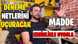 5 MADDE İLE DENEME NETLERİNİ UÇUR !